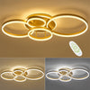 Modern Lamp 3/5 Ring LED Ceiling Light Chandelier Lights Living Room Dining Room