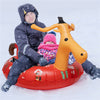 47/62/95'' Inflatable Snow Tube Winter Fun Toy Sled Outdoor Sledding with Handle