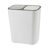 2 In 1 Trash Can Kitchen Living Room 12L Recycling Rubbish Separate Waste Bin