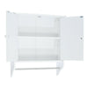 Bathroom Wall Mounted Cabinet Double Door Storage Cupboard with Adjustable Shelf
