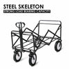 Foldable Garden Cart Pull Wagon Hand Transport Cart Collapsible Trolley NS