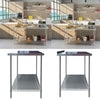 Stainless Steel Catering Kitchen Food Service Worktop Work Table Prep Tables