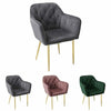 Modern Dining Chair Velvet Padded Seat Tufted Back Armchair Kitchen Home Office