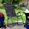 Folding Rocking Chair Outdoor Seat Rocker Relaxing Armchair Lounge Garden Patio
