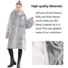 Hoodie Blanket Reversible Oversized Ultra Plush Sherpa Giant Hooded Sweatshirt