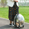 Rolling Cat Carrier Trolley Case Portable Pet Puppy Dog Travel Transparent Cage