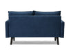 Blue Velvet Fabric 2 Seater Sofa Couch Settee Suite Luxury Upholstered Seat Home
