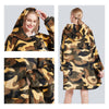 Hoodie Blanket Reversible Oversized Ultra Plush Sherpa Giant Hooded Sweatshirt