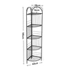 3/5-Tier Metal Corner Shelf Storage Rack Organiser Ladder Display Bookshelf Home