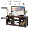 TV Stand for TVs up to 65 Inches Wooden Modern TV Console Table W/6 Open Storage