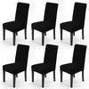 6x Extra Large Spandex Chair Covers Fox Pile Velvet Slipcovers Dining Seat Cover