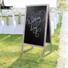 Wooden A-Frame Chalkboard Sign Sidewalk Blackboard Wedding Restaurant Business