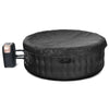 4-Person Inflatable Hot Tub Spa Portable Heated Round Tub Spa Massage Bubble Jet