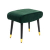 Vintage Velvet Pouffe Stool Footstool Living Room Foot Rest Stool Vanity Chair