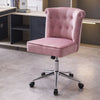 Velvet Adjustable Office Chair Swivel Office Study Computer Desk Chair Ergonomic