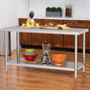 Stainless Steel Catering Kitchen Food Service Worktop Work Table Prep Tables