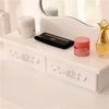 Modern Mirror 3 Drawer Dressing Table Makeup Desk Stool Vanity Set For Bedroom