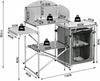 Camping Table Kitchen Unit Folding Storage Outdoor Cook Station W/ Bag