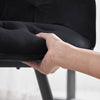 Modern Dining Chairs Velvet Padded Seat Metal Legs Kitchen Chair Home Office 1