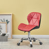 Red+Black Faux Leather/PU Computer Chairs Office Chairs 5-Legs Swivel( pair)