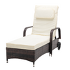 Rattan Sun Lounger Bed Recliner Outdoor Garden Chair
