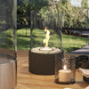 Round Bio ethanol Fireplace In & Outdoor Camping TableTop Fire Burner Bioethanol