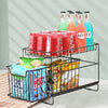 Kitchen Rack Under Sink Cupboard Organiser Storage Slim Tidy Shelf Baskets Metal