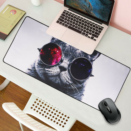 90x40cm Cute Cat Extra XXL Large Anti-Slip Gaming Mouse Pad Desk Mat PC Laptops