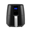Black Air Fryer 3.8L Rapid Healthy Cooker Oven Low Fat Oil Free Food Frying