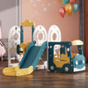 5IN1 Kids Toddler Swing & Slide Climber Set Baby Bus Driving Ball Game Play Toy