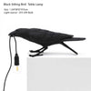 Seletti Bird Table Lamps Resin Crow Desk Lamp Bedroom Wall USB Sconce Light