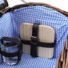 Rustic Wicker Woven Food Hamper 2/4 Person Cutlery Picnic Basket Set with Handle
