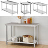 Stainless Steel Catering Kitchen Food Service Worktop Work Table Prep Tables