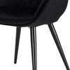 1x Dining Chair w/ Velvet Padded Metal Legs Kitchen Living Room Counter Lounge