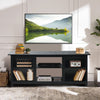 2-in-1 TV Stand for TVs up to 65 Inches Wooden TV Console Table Media Canter