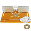 Router Table Insert Plate Aluminum Alloy Portable Milling Machine Flip brovW
