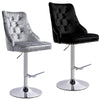 Set of 1 Bar Stools Gas Lift Swivel Stool Pub Club Cafe Home Breakfast Chairs
