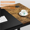 Wooden Computer Desk Study Desk Home Office PC Table with Movable Monitor Stand