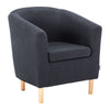 Upholstered Fabric Soft Armchair Tub Chair Home Club Lounge Sofa Bistro Office