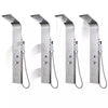 Bathroom Shower Thermostatic Shower Panel Column Tower With Body Jets Twin Head