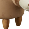 Upholstered Animal Shaped Ottoman Ride-on Footrest Stool Rest Seat TOY Kids New