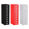 Office Metal Filing Cabinet Cupboard Drawer Unit on Castors Cabinet 10 Drawers