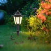 2 x LED SOLAR POWERED WALL LANTERN LAMP SUN LIGHTS Vintage OUTDOOR MOUNT GARDEN