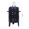 Large Outdoor Garden BBQ Smoker Smoking Cooking Patio Charcoal Barbecue Grill
