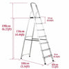 Folding 2 3 4 Step Ladder Safety Non Slip Mat Tread Foldable Kitchen Home DIY