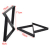 2x Industrial Steel Metal Table Legs Triangle Frame for Dining/Bench/Office/Desk