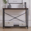 Console Table Side/End Table 100cm Wood Bottom Shelf Entryway Hallway Furniture