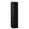 Stylish 8-Tier CD Cabinet Display Shelving Chipboard Freestanding Storage Furnit