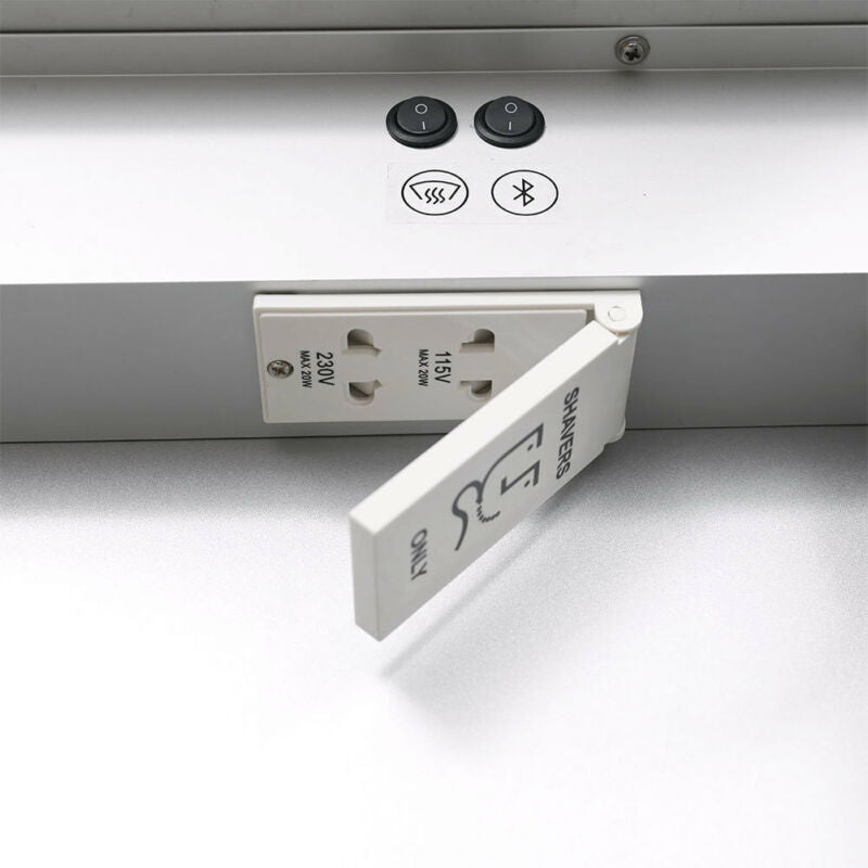 LED Bathroom Mirror Cabinet With Shaver Socket Storage/Demister/Infrared Switch