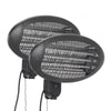 Set of 2 Garden Patio Heater Warmer Wall Mounted Electric Heating 650/1350/2000W